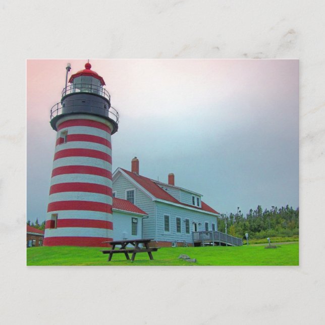 Maine Lighthouse 28 Postkarte (Vorderseite)