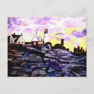 Maine Lighthouse Postkarte
