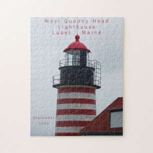Maine Lighthouse West Quoddy Lubec Datum besucht Puzzle
