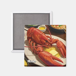 Maine Lobster Dinner Magnet