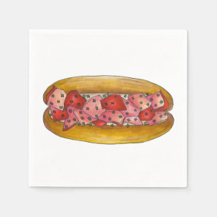 Maine Lobster Roll Sandwich Feinschmecker Napkins Serviette