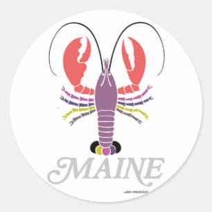 Maine Lobster Runder Aufkleber