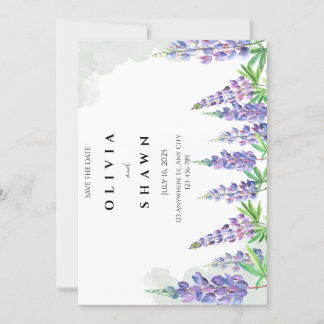 Maine lupin Hochzeit Speichern Sie das Datum der E Save The Date