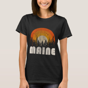 Maine - lustige Natur Vintage-Wandern 60er 70er 80 T-Shirt