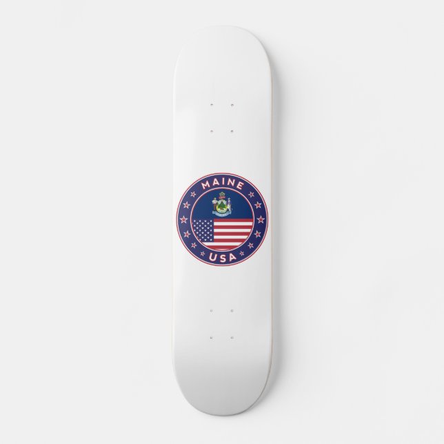 Maine, Maine-Telefongehäuse, Maine-Aufkleber, Tasc Skateboard (Vorderseite)