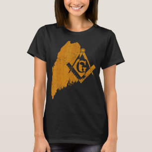 Maine Masons Grand Lodge Af&am Freemasonry Vater' T-Shirt