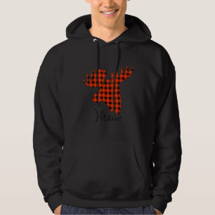 Maine Moose Staat Hoodie