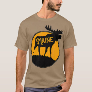 Maine Moose Staat T-Shirt