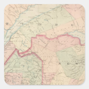Maine, New Brunswick Quadratischer Aufkleber