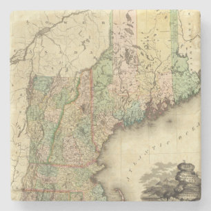 Maine, New Hampshire, Vermont, Massachusetts Steinuntersetzer