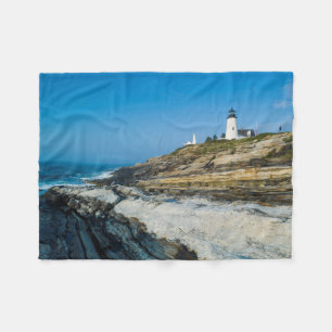 Maine, Pemaquid Point, Pemaquid Point Lighthouse Fleecedecke