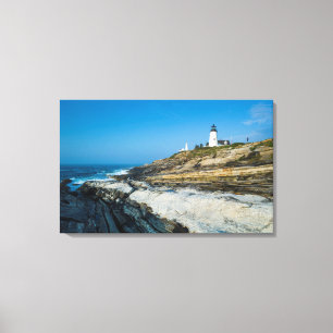 Maine, Pemaquid Point, Pemaquid Point Lighthouse Leinwanddruck