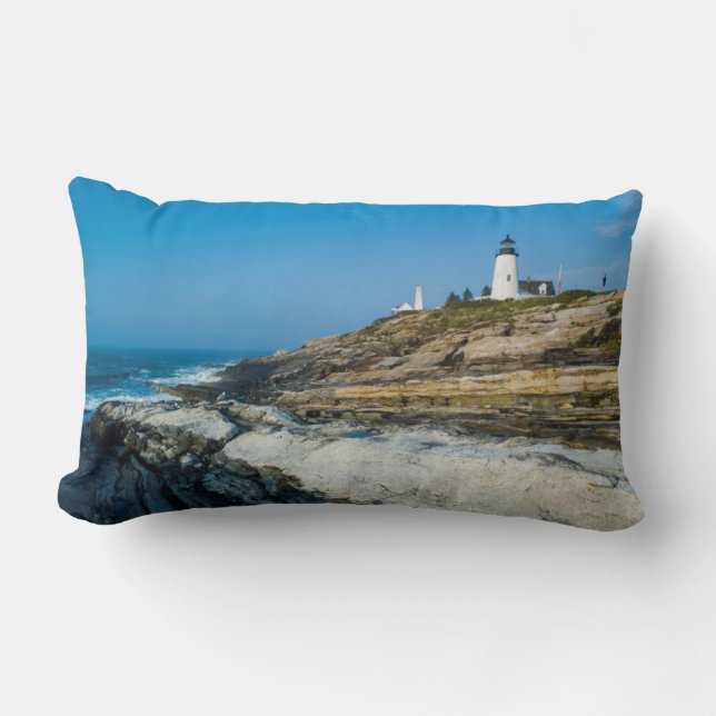 Maine, Pemaquid Point, Pemaquid Point Lighthouse Lendenkissen (Vorderseite)