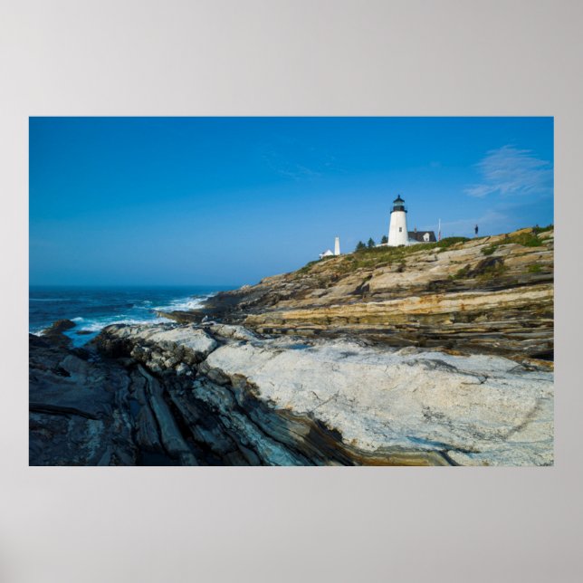 Maine, Pemaquid Point, Pemaquid Point Lighthouse Poster (Vorne)