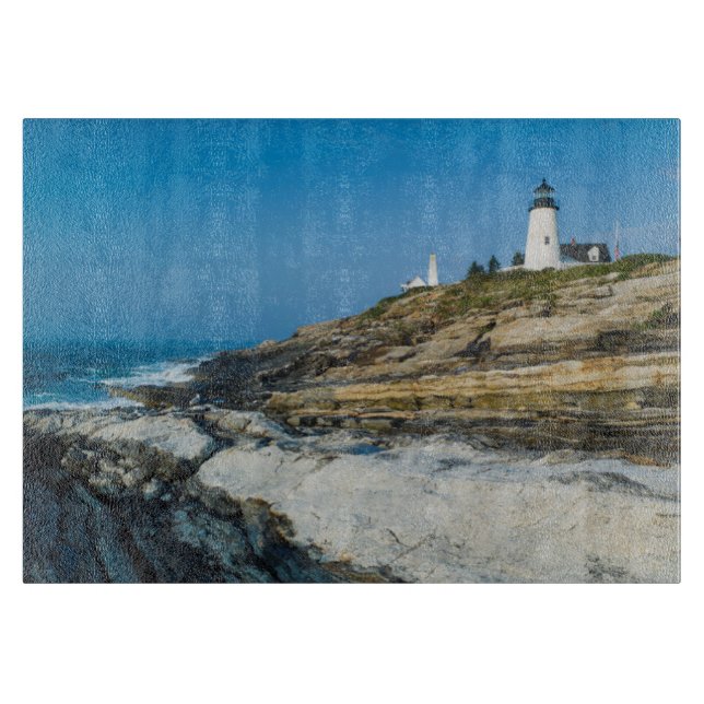 Maine, Pemaquid Point, Pemaquid Point Lighthouse Schneidebrett (Vorderseite)