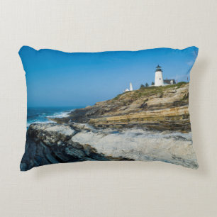 Maine, Pemaquid Point, Pemaquid Point Lighthouse Zierkissen