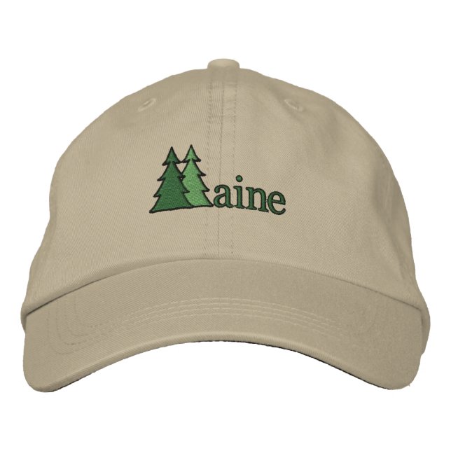 Maine Pine Tree bestickter Hut (Vorderseite)