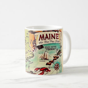 Maine - Pine Tree State Postkarten-Tasse Kaffeetasse