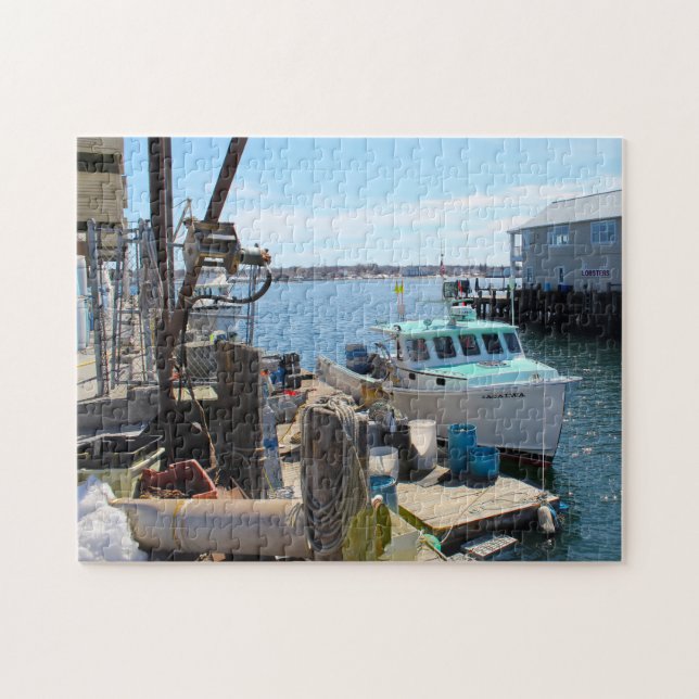 Maine Portland Harbor. Puzzle (Horizontal)