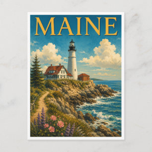 Maine Portland Head Light GeoSaga Postkarte