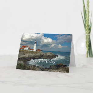 Maine Portland Head Lighthouse Foto Birthday Karte