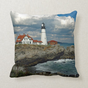 Maine Portland Head Lighthouse Foto Kissen