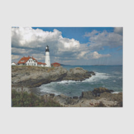 Maine Portland Head Lighthouse Foto Seidenpapier