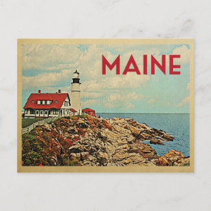 Maine Postcard Vintage Travel Postkarte