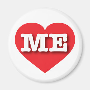 Maine Red Heart - I Liebe ME Magnet
