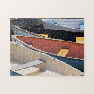 Maine, Rockland. Bunte Boote in Rockland Puzzle