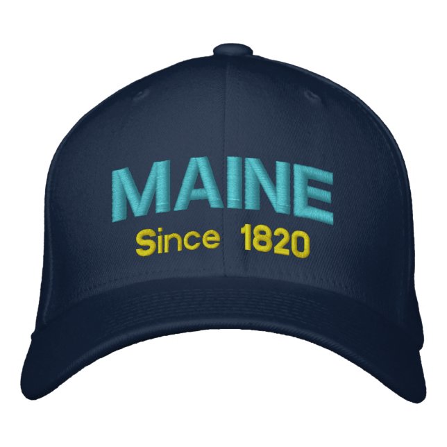 Maine seit 1820 bestickte kappe (Vorderseite)