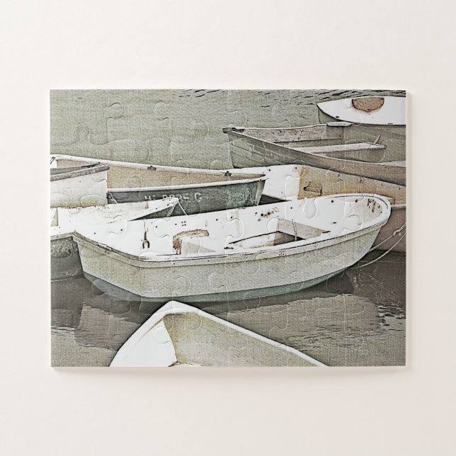 Maine Small Boats Rowboat Oversifiziert Puzzle (Horizontal)