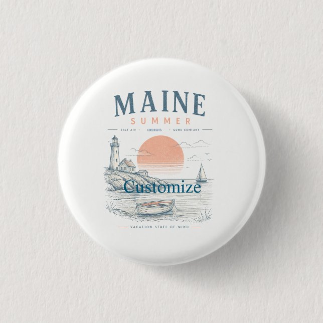 Maine Sommer Spaß Thunder_Cove Button (Vorderseite)