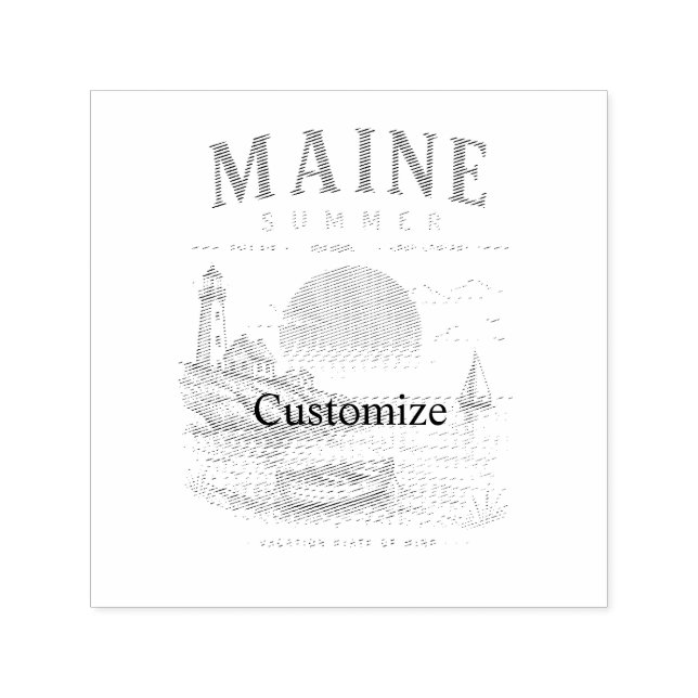 Maine Sommer Spaß Thunder_Cove Permastempel (Design)