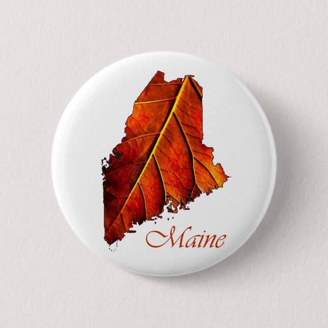 Maine Souvenir-Geschenkgegenstand Button (Vorderseite)