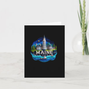Maine Staat in der US-Aufkleber Karte
