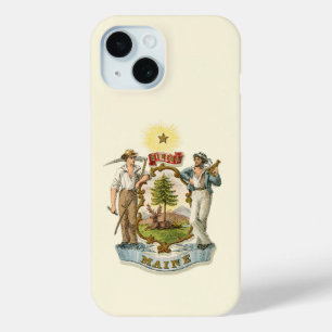 Maine Staat Wappen (Vintag 1870er Jahre) Case-Mate iPhone Hülle
