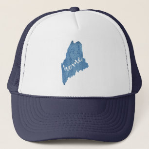 Maine State Home Holzmaserung Truckerkappe