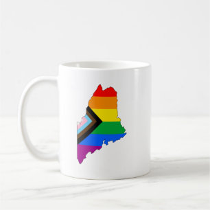 Maine State Pride LGBTQ Progress Pride Kaffeetasse