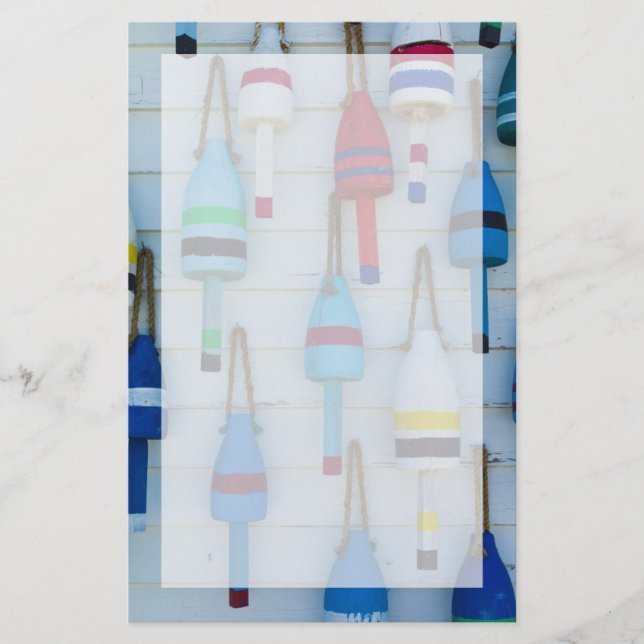 Maine, Stonington, dekorative Hummerbuys Briefpapier (Vorderseite)