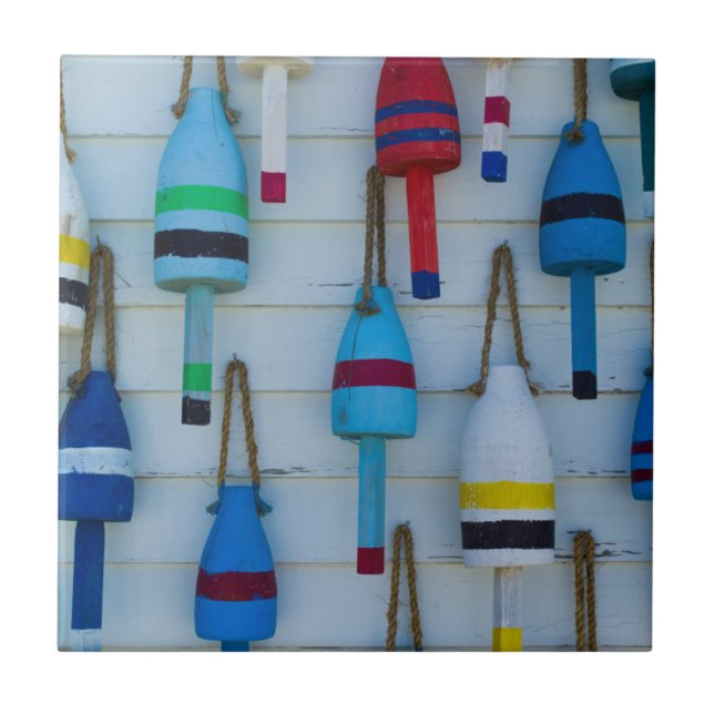 Maine, Stonington, dekorative Hummerbuys Fliese (Vorderseite)