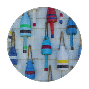 Maine, Stonington, dekorative Hummerbuys Schneidebrett