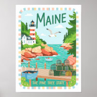 Maine the Pine Tree Staat USA Summer Travel