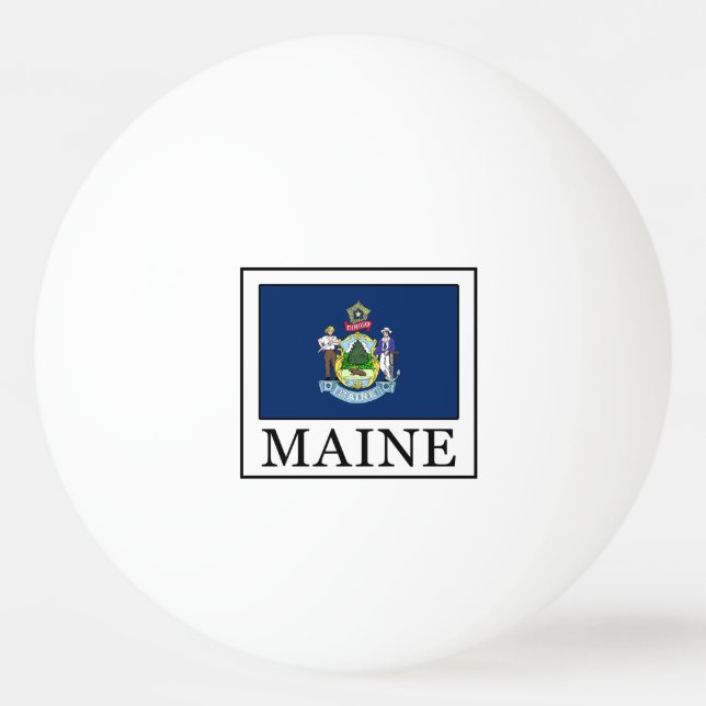 Maine Tischtennisball (Vorderseite)