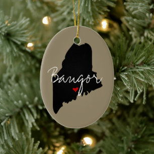 Maine Town Keramikornament