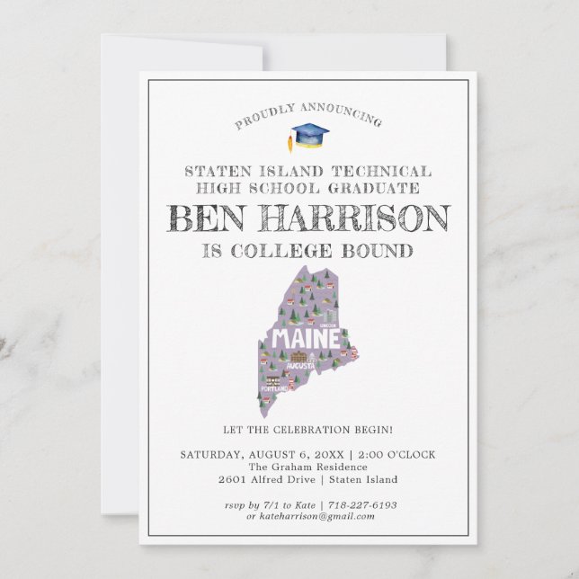 Maine | Uni Bound Graduation Party (Vorderseite)