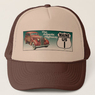 Maine US Route 1 - Atlantische Autobahn Truckerkappe