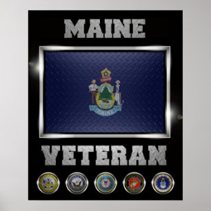 Maine Veteran-Plakat Poster