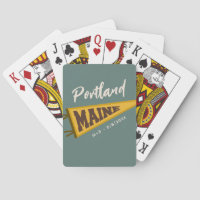 Maine, Vintage Retro Sportbanner, Benutzerdefinier