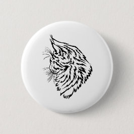 Maine-Waschbär-Industriemagnat Button